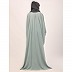 Fashionable Pleated Kaftan abaya-Sky Blue Fashionable Pleated Kaftan abaya-Sky Blue